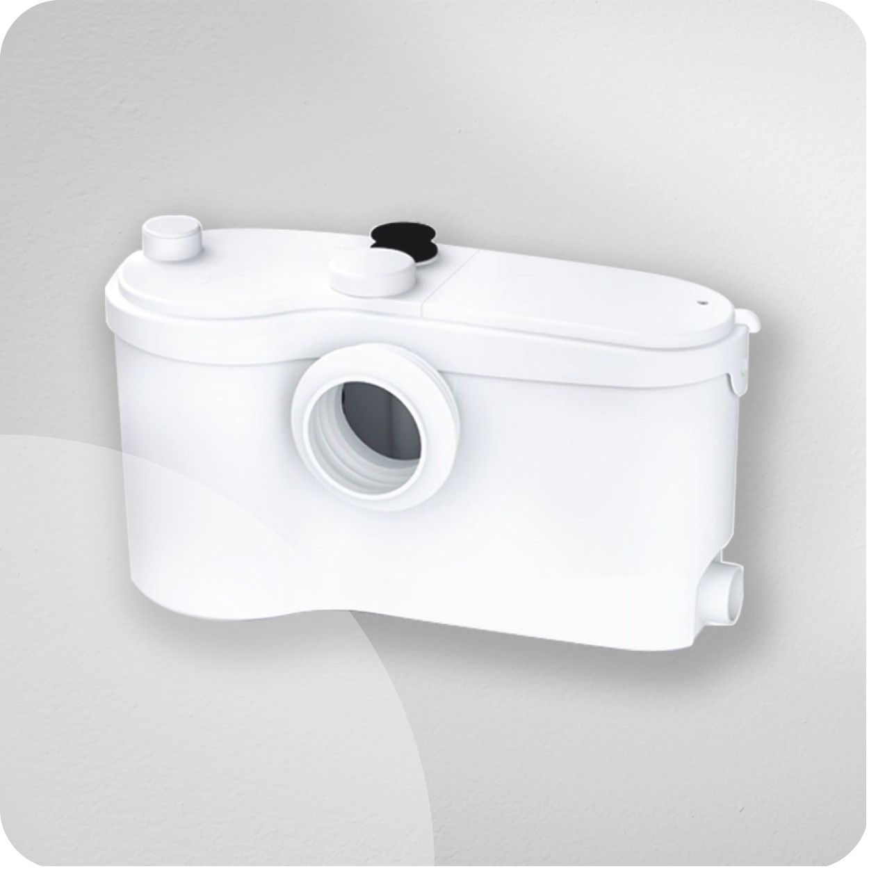 Sanibroyeur SFA 0001 Pour WC – Broyeur Compact Blanc, Installation Facile, Pour Salle De Bain Sans évacuation Traditionnelle