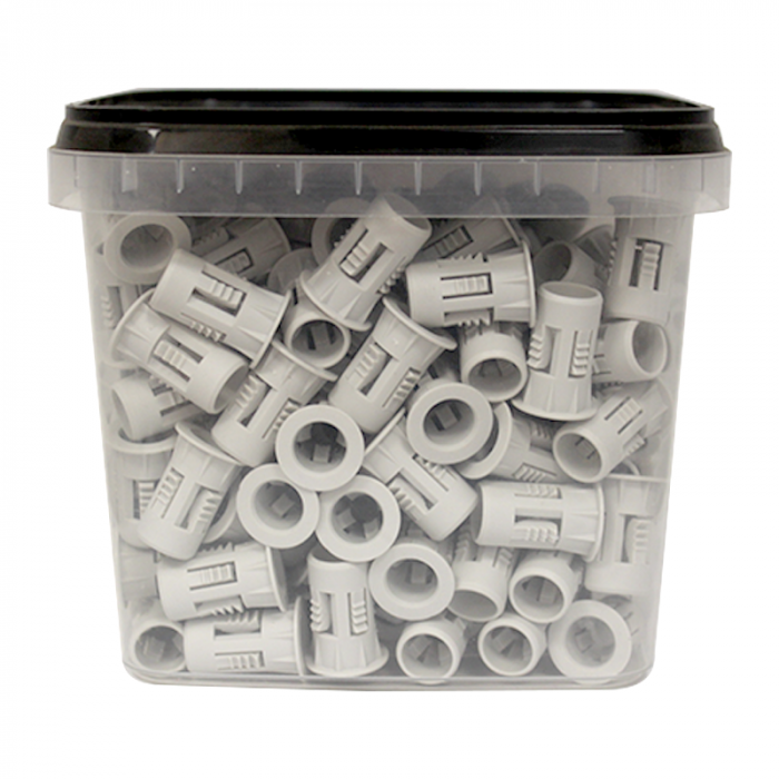 Ram - Ramclip Double, 20mm, Gris, Seau de 100 Ram - Ramclip Double, 20mm, Gris, Seau de 100