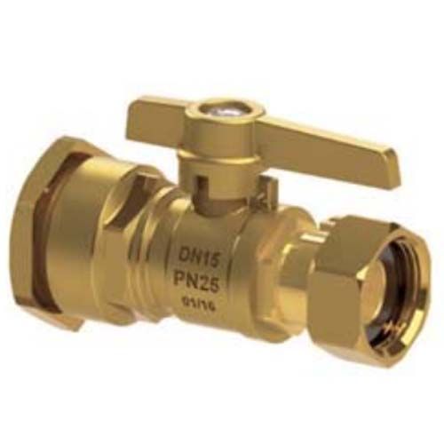 Arco Robinet Compteur Eau - Manchon Laiton ACS Pour Tube PEHD 25 Avec Vanne à Sphère