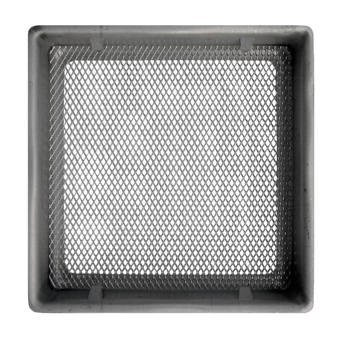 Grille ventilation métal 240x240mm - Couleur aluminium