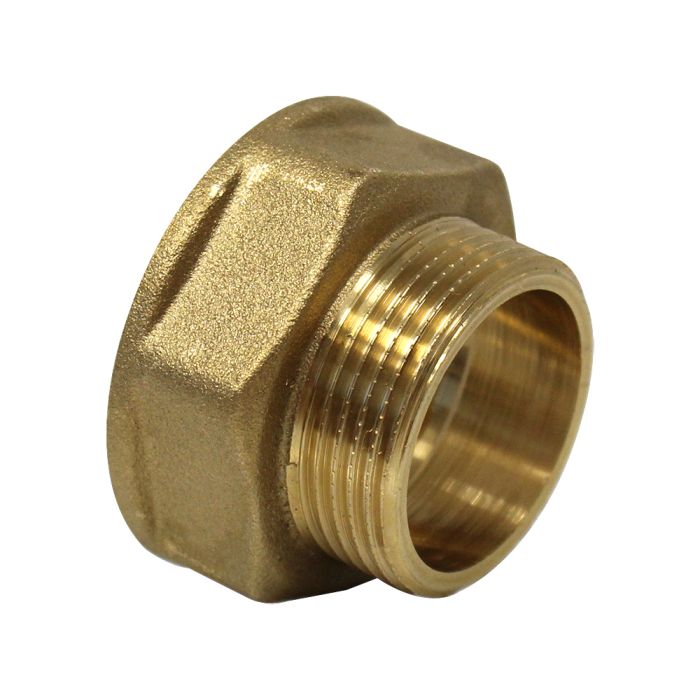 Raccord Double Femelle Laiton 2 Manchons Laiton 1 Pouce Filetage Femelle - Raccord Double Femelle 26/34, Pour Eau Et Chauffage Raccord Fileté Femelle