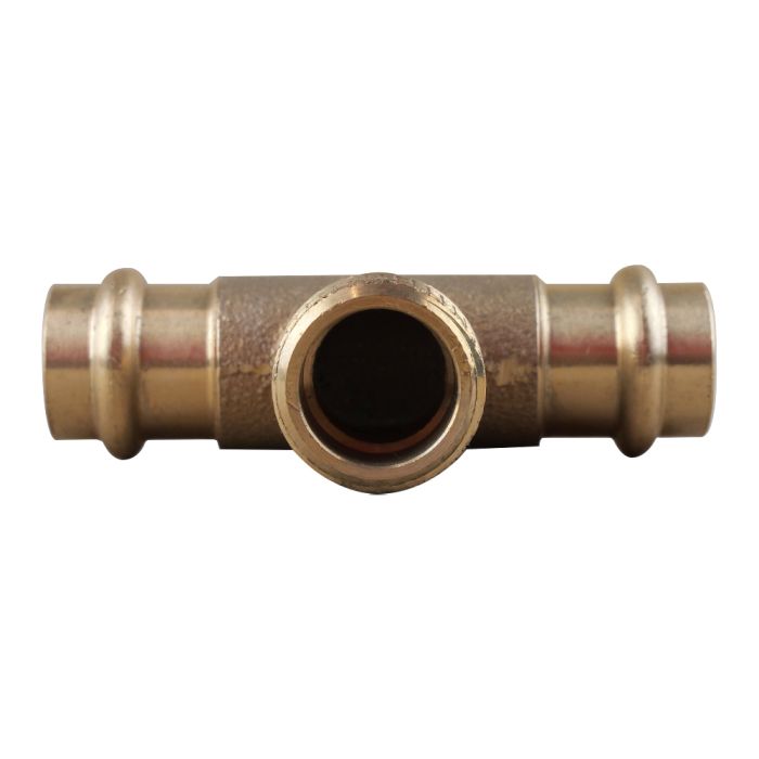 Raccord En Té Laiton 1/2" - 2 Pièces - Femelle X Femelle X Mâle - Pour Eau, Air, Plomberie