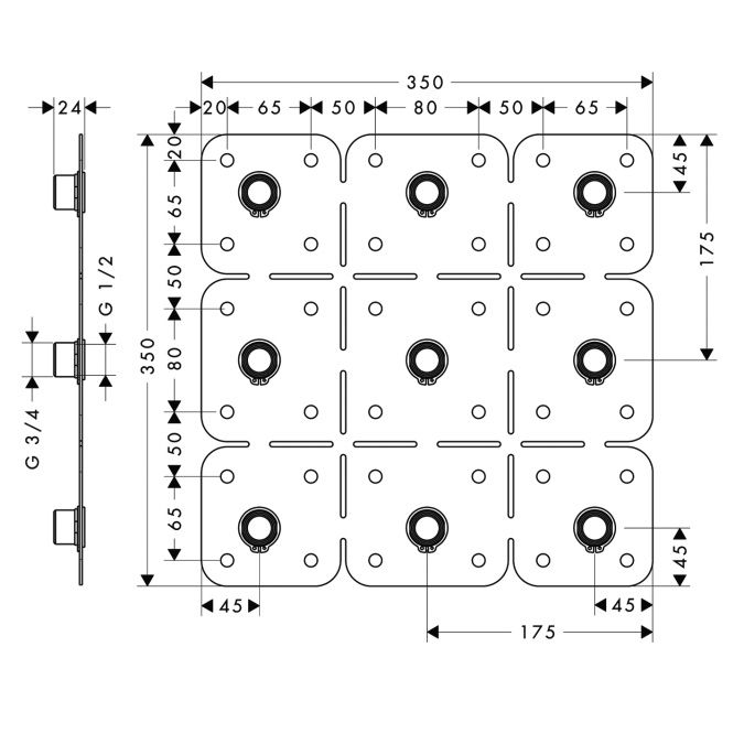 Platine De Skateboard 33,9 Mm – Coup De Pied élevé – Splitply – Fabriquée Main (USA)