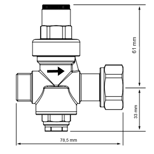Contrôleur De Pression D'eau, Installation Facile Installation R%c3%a9ducteur Structure De Piston Robuste Haute R%c3%a9sistance Pour Les Op%c3%a9rateurs D39eau Chaude 34 De Pouce Dn20 P 186516