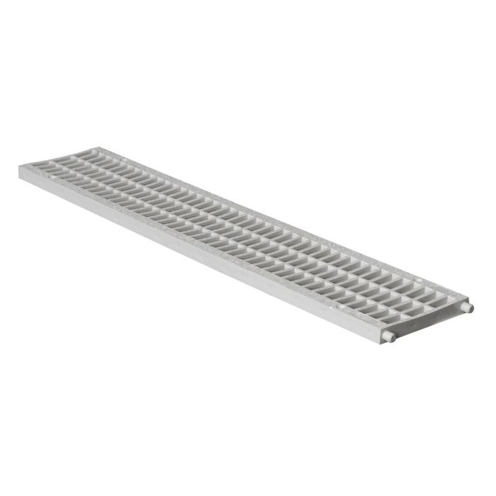 Grille PVC Pour Caniveau De Piscine 500 Mm - Compatible CONNECTO 130 Mm, Blanc, Résistante Au Chlore