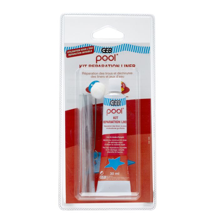 Kit Réparation Piscine Gonflable - Colle Et Rustine PVC Pour Réparer Sous L'Eau - Marque GEB