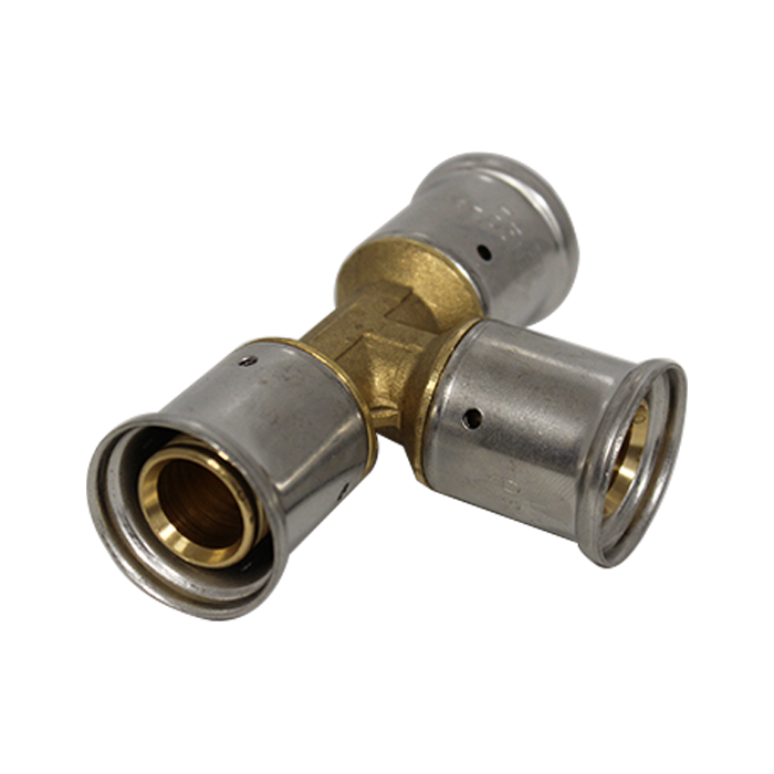 Raccord Multicouche Té à Sertir 16-3/4F (20-27)-20 - Lot De 10 Pièces - Pour Tube Multicouche, Plomberie