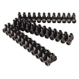Domino électrique Debflex barrette de connexion 25 mm² noir