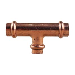 Raccord cuivre à sertir - Té inégal Femelle 14 - 12 - 14