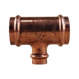 Raccord cuivre à sertir - Té inégal Femelle 35x18x35