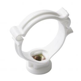 Collier monobloc blanc pour tube PVC Ø50 - Nicoll
