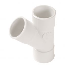 Culotte PVC blanc NICOLL Femelle Femelle 45° - Ø32