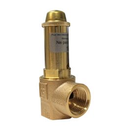 Soupape de sécurité sanitaire bronze - 10 bar - Femelle 1/2