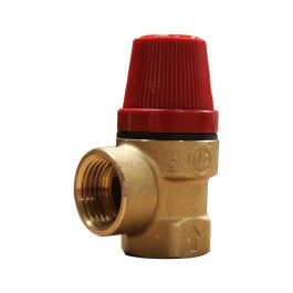 Soupape de sécurité sanitaire laiton - 7 bar - Femelle 1/2