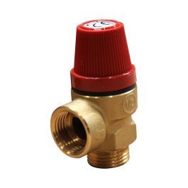 Soupape de sécurité sanitaire laiton - 7 bar - Mâle/Femelle 1/2