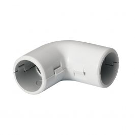 Équerre pour tube IRL Mureva gris clair - Ø16 mm - à l'unité - ENN41316