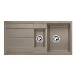 Evier à encastrer BLANCO METRA 6 S Tartufo - Vidage manuel