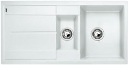 Evier à encastrer BLANCO METRA 6 S Blanc - Vidage manuel