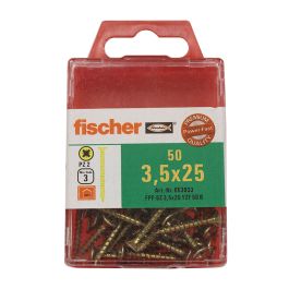 Vis à bois - FISCHER - Power FPF-ST 4x40 - Acier inoxydable A2 - Tête fraisée - Lot de 200 - Bricolage