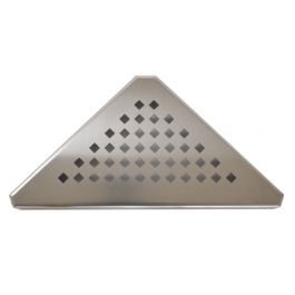 Grille inox 304 GSTRIANS pour caniveau d'angle Docia