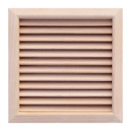 Grille carrée en bois 172x172mm, trou 160x160mm, à encastrer - Chêne