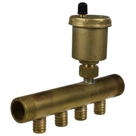 Collecteur à Glissement 3/4 Mâle-Mâle Purgeur auto 4 départs 16