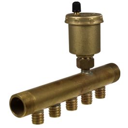 Collecteur à Glissement 3/4 Mâle-Mâle Purgeur auto 5 départs 16