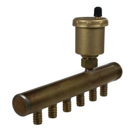 Collecteur à Glissement 3/4 Mâle-B Purgeur auto 6 départs de 12