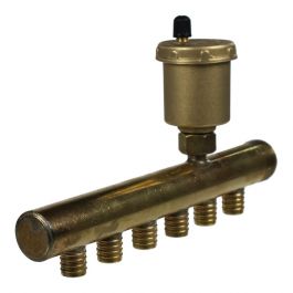 Collecteur à Glissement 3/4 Mâle-B Purgeur auto 6 départs de 16