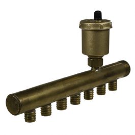 Collecteur à Glissement 3/4 Mâle-B Purgeur auto 7 piquages de 16