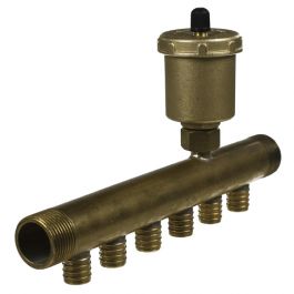 Collecteur à Glissement 3/4 Mâle-Mâle Purgeur auto 6 départs 16