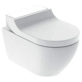 WC complet suspendu lavant Geberit AQUACLEAN Tuma Comfort - Blanc / Verre - Geberit
