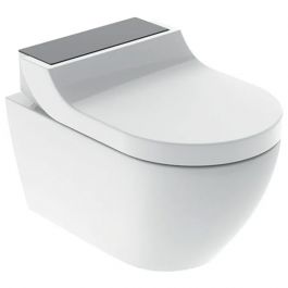 WC complet suspendu lavant Geberit AQUACLEAN Tuma Comfort - Noir / Verre - Geberit