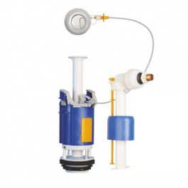 Mécanisme Chasse D'eau Double Débit Regiplast + Robinet Flotteur - Économie D'eau Et Installation Facile