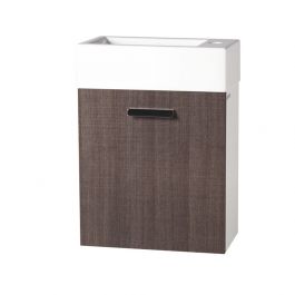 Petit meuble lavabo 25/45/60cm Hox Mini brun structuré - Ondyna MS5251M 