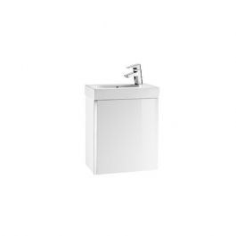 Meuble Unik MINI 450 - meuble + lave-mains - Blanc brillant - Roca