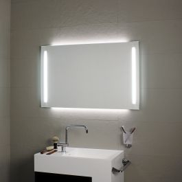 Miroir avec éclairage à LED en façade et rétro-éclairage 140x80H - Koh-I-Noor L45931