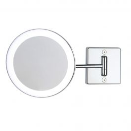 Miroir grossissant x3 à LED alimentation externe simple bras argent - Koh-I-Noor C361KK3