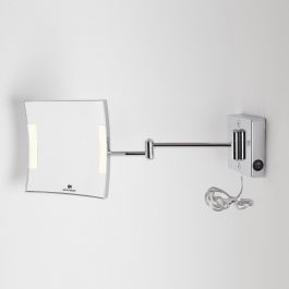 Miroir grossissant à LED Quadrolo bras double alimentation externe - Koh-I-Noor C602
