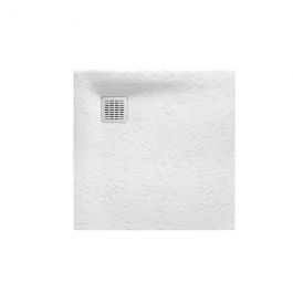 Receveur de douche en résine TERRAN - 900x900x28mm - Blanc