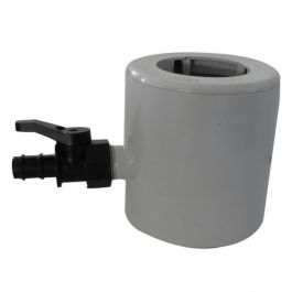 Collecteur récupérateur d'eau de pluie gris pour tuyau Ø80 - Fitt