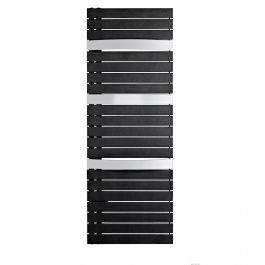 Sèche-serviette mixte Arborescence Smart black/white textured 750W - collecteur à droite