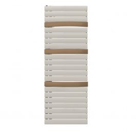 Sèche-serviette mixte Arborescence Smart white/bronze 750W - 1350 x 600 mm - collecteur à droite - Finimetal