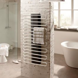 Sèche-serviette eau chaude SANAGA Blanc Réversible 723W 