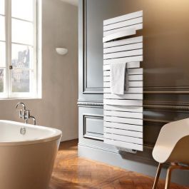 Sèche-serviette eau chaude Arborescence Smart blanc 934W - collecteur à droite