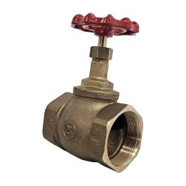 Robinet à soupape bronze à chapeau - étanchéité PTFE - F/F 2