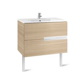 Meuble Unik VICTORIA-N 900 - meuble + lavabo - Chêne texturé - Roca