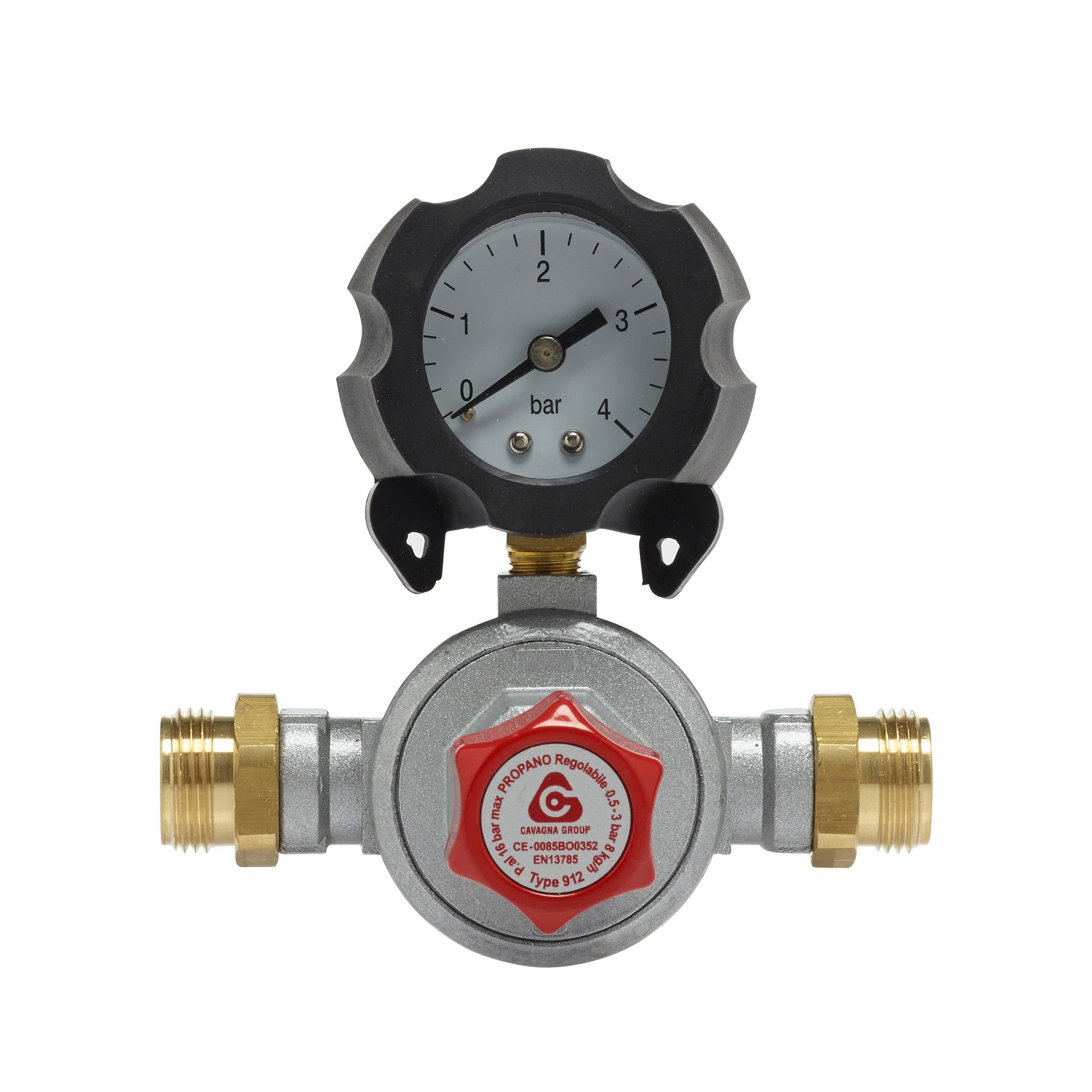 Manomètre de régulateur de pression, vanne de régulation de pression 1/4 po  avec connecteur mâle/femelle vanne de pression réglable pour compresseur