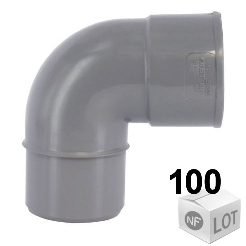 jardiboutique Coude PVC diamètre 100-87°30 FF