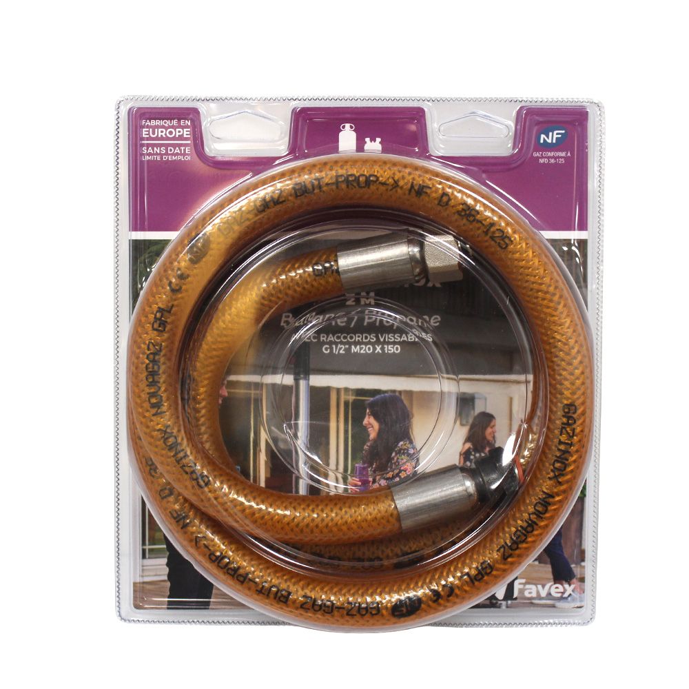 Raccord Gaz Bicône Femelle 20x150 – Pour Tube Cuivre 8mm, Butane/propane, Marque Favex - 2